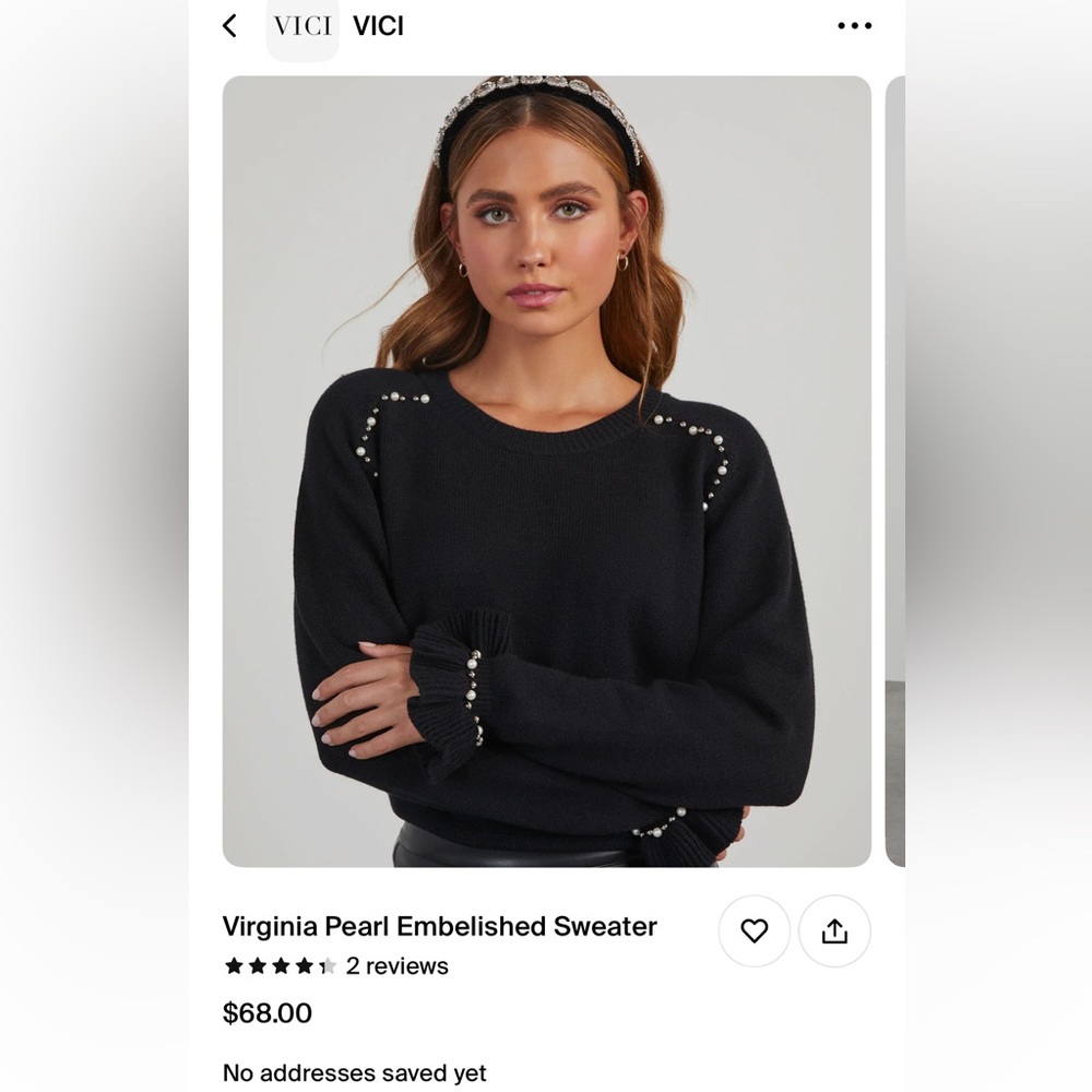 VICI. Brand new, never worn, with tags. Size large.